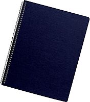 Futura Oversized Pre-Punched Presentation Covers, Plastic, Round Corners, 11.25 x 8.75, Navy, 25/Pack