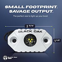 BLACK OAK LED Marine Accent Rock Light - Dimmable LED Boat Light