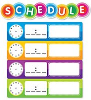 Color Your Classroom Schedule Mini Bulletin Board Set, Assorted Colors