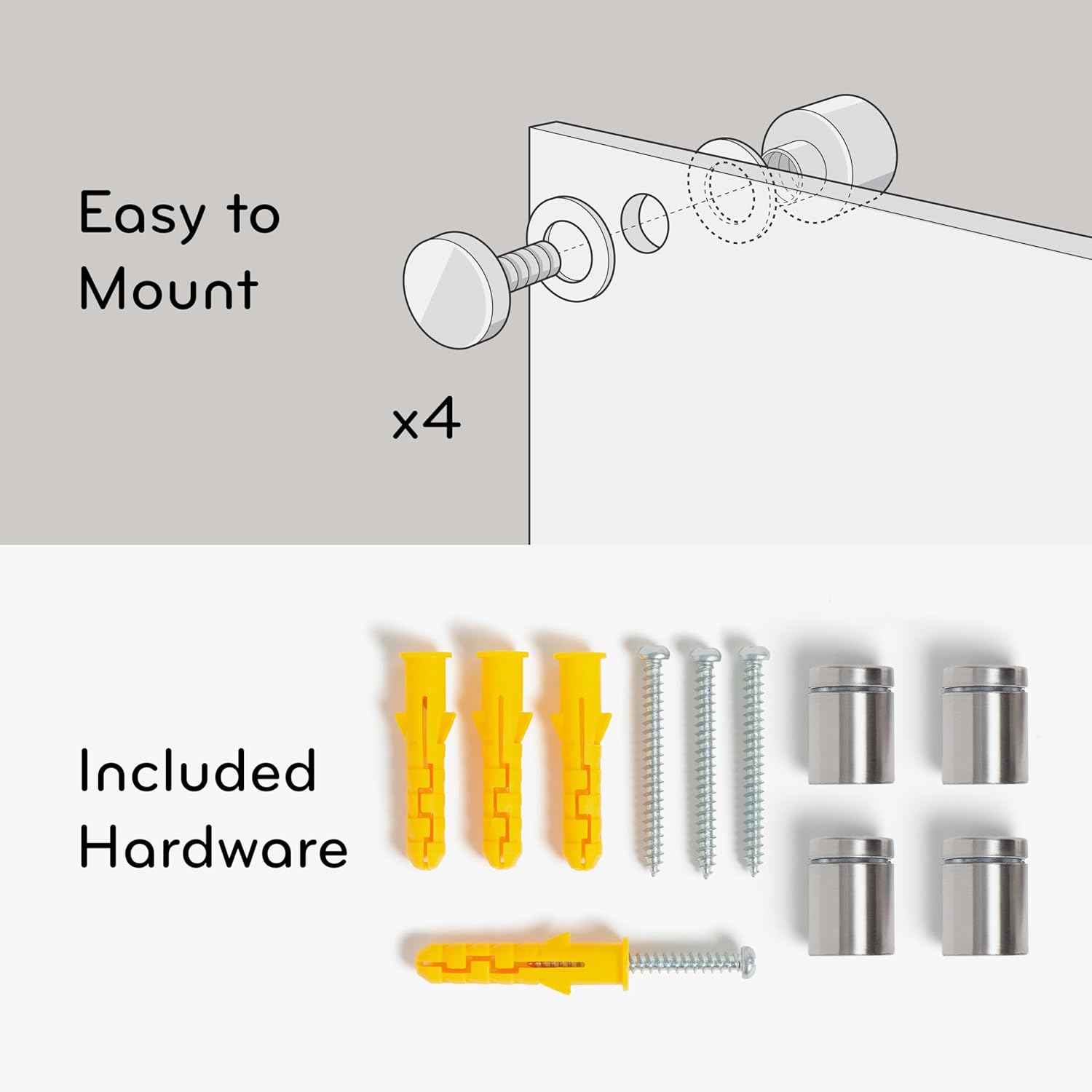 U BRANDS Glass Dry Erase Board, White Frosted Surface, Frameless