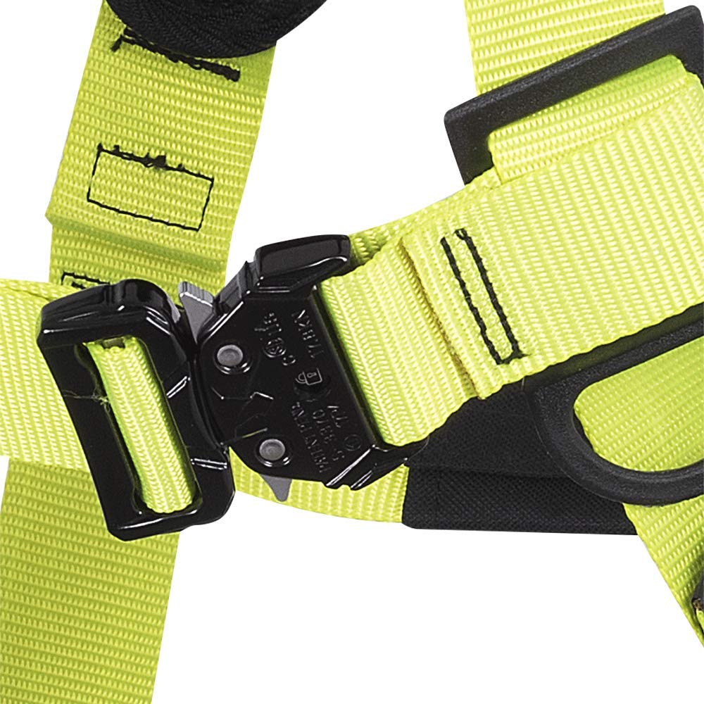 PEAKWORKS PeakPro Plus Safety Harness - Class APE, 5 D-Rings, Premium Padding & Lumbar Support Belt - ANSI Z359.11