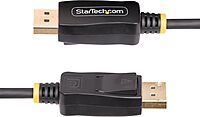 StarTech.com 6.6ft (2m) DisplayPort to HDMI Adapter Cable, 4K 60Hz with HDR, DP to HDMI 2.0b Cable, Active Video Converter