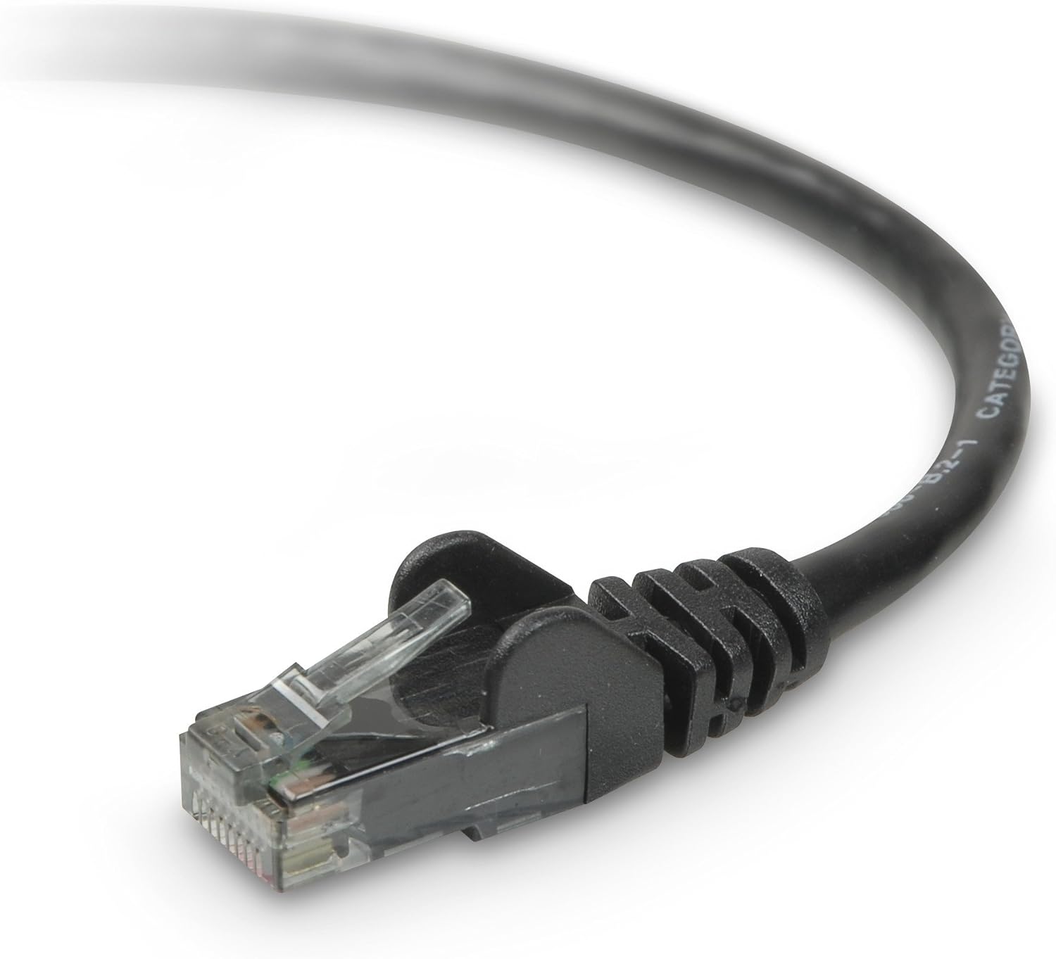 Belkin CAT6 Ethernet Patch Cable, RJ45 M/M - A3L980-25-BLK (25 ft, Black)