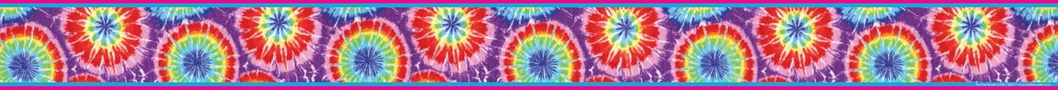 BARKER CREEK Double-Sided Border 2-Pack, Tie-Dye, Decorate Galore with 70' of Border