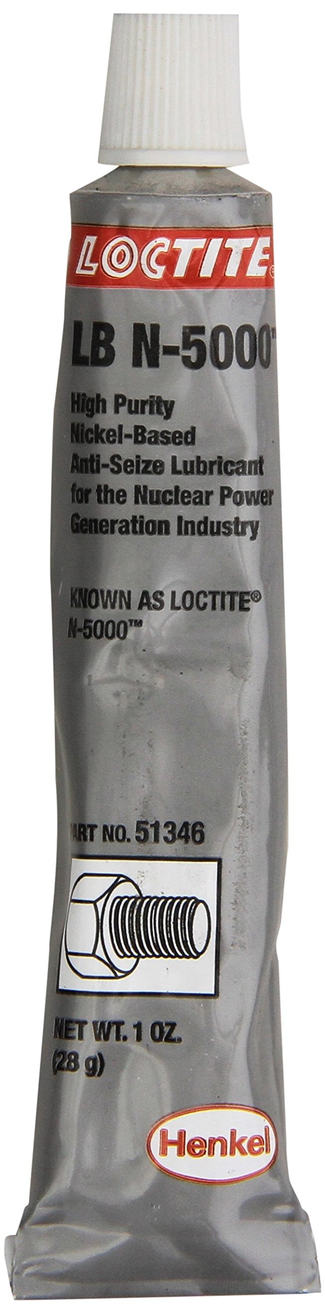 Loctite 51346 Silver LB N-5000 High-Purity Anti-Seize Lubricant, -20 Degree F Lower Temperature Rating to 2400 Degree F