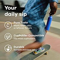 Hydro Flask Standard Mouth Insulated Stainless Steel Water Bottle with Flex Cap