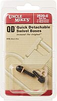 Uncle Mike's 115 RGS Sling Swivel Wood Screw Set, One each 1/2-Inch and 3/4-Inch Screws, Black, Model:25200