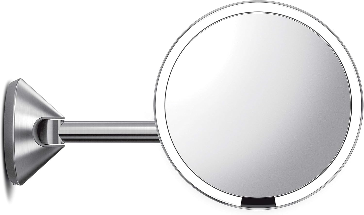 simplehuman 8" Sensor Makeup Mirror, Wall Mount, 5x Magnification, Hard-Wired (100-240V)