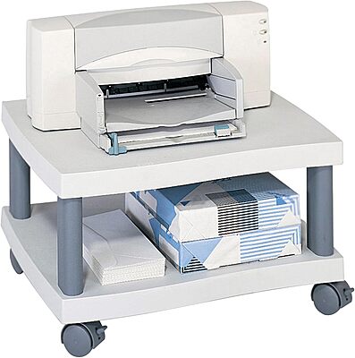 SAFCO Wave Under-Desk Printer Stand & Rolling Cart