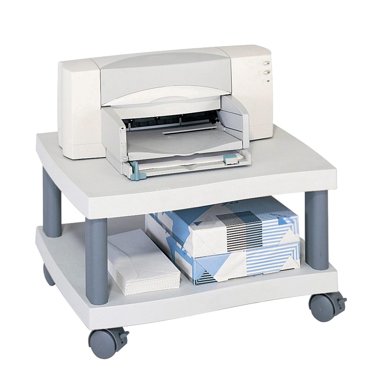 SAFCO Wave Under-Desk Printer Stand & Rolling Cart