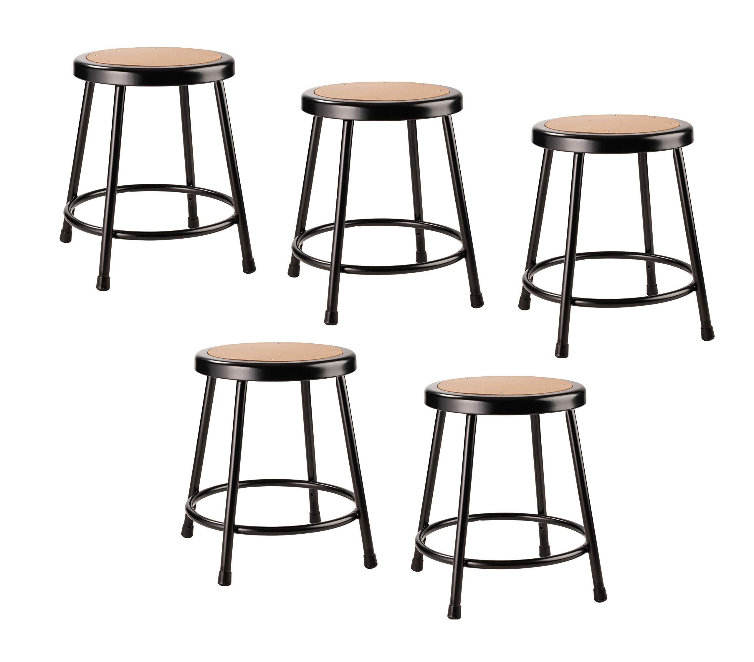 NATIONAL PUBLIC SEATING 6200 Series 18" Heavy-Duty Hardboard Task Stool
