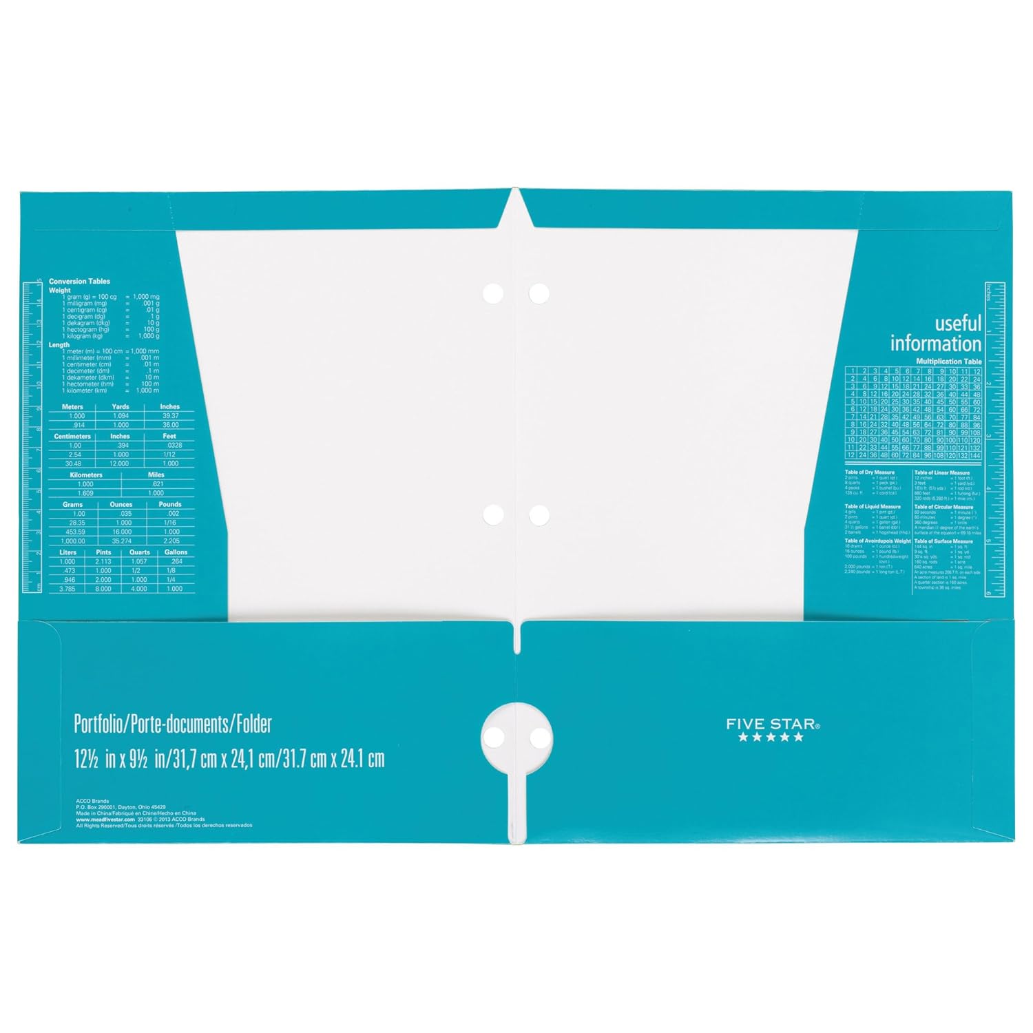Mead Five Star 4 Pocket Paper Folder 33106 QTY 2