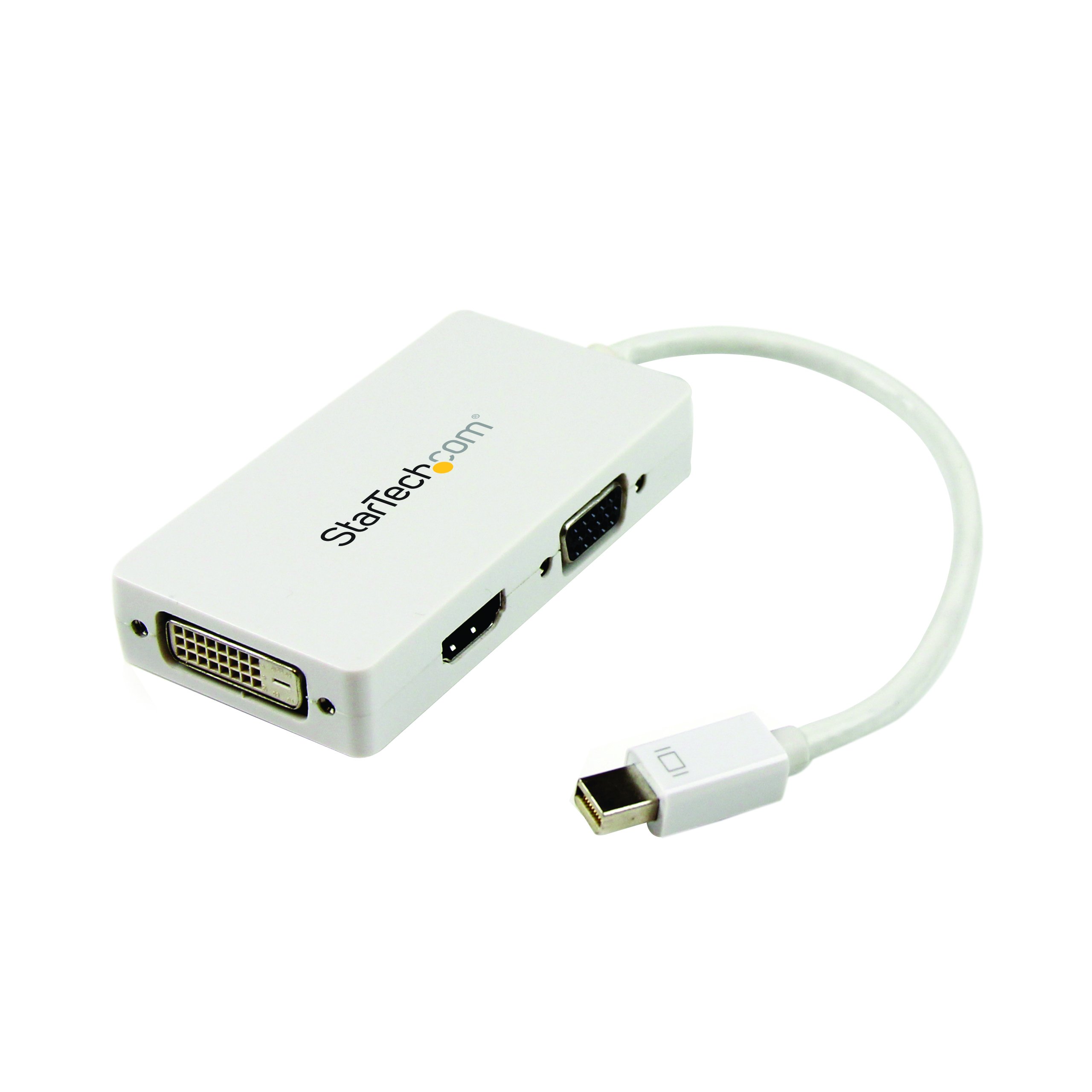 StarTech.com 3-in-1 Mini DisplayPort Adapter - Mini DP to HDMI, DVI, VGA or DisplayPort