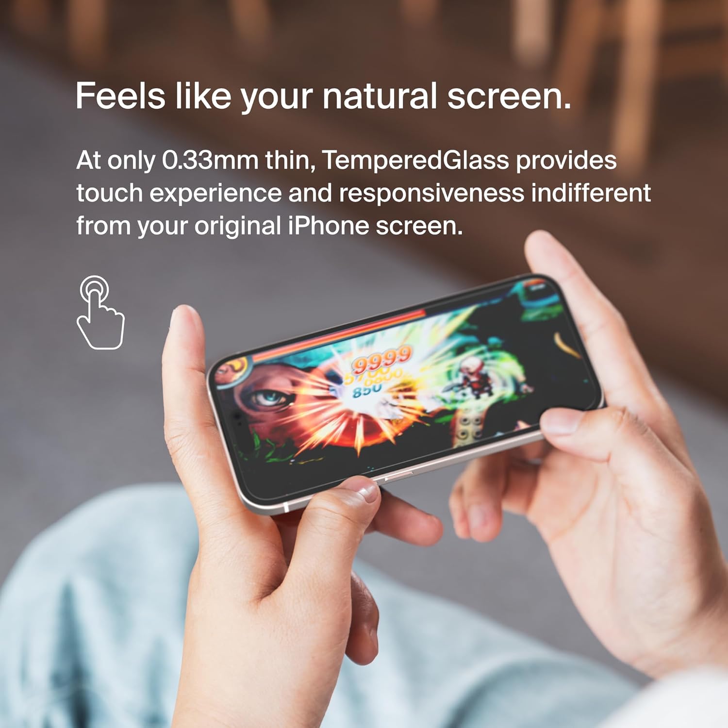 Belkin ScreenForce TemperedGlass Treated Screen Protector for iPhone 15 Pro Max - Slim & Scratch-Resistant