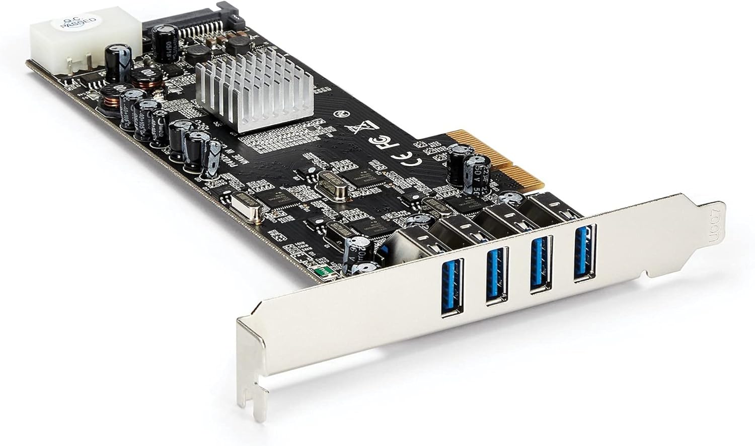 StarTech.com 4 Port USB 3.0 PCIe Card and Ethernet Adapter Bundle - 10/100/1000 Gigabit LAN PCI Express+ USB to Ethernet