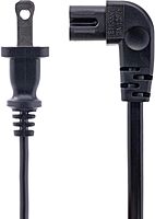 StarTech.com Laptop Power Cord NEMA 1-15P to Right Angle IEC C7, 18AWG, 7A 125V