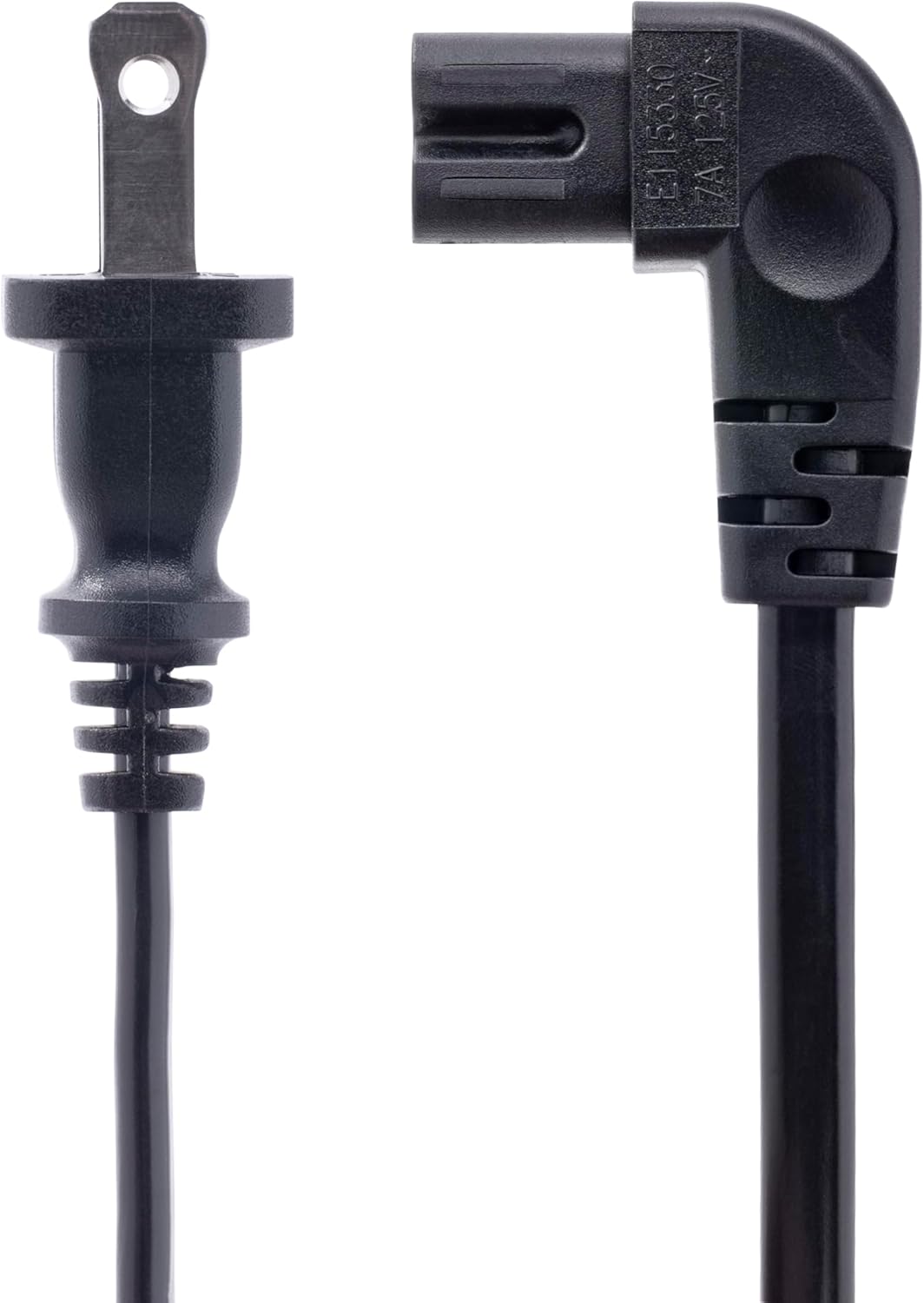 StarTech.com Laptop Power Cord NEMA 1-15P to Right Angle IEC C7, 18AWG, 7A 125V