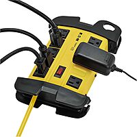 TRIPP LITE Heavy Duty Safety Power Strip, Metal Housing, Yellow