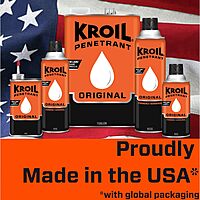Kroil Original Penetrating Oil (Aerosol Spray-10oz Can-Single) | Penetrant for Rusted Bolts, Metal, Hinges, Chains