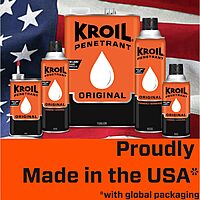 Kroil Original Penetrating Oil (Aerosol Spray-13oz Can-Single) | Penetrant for Rusted Bolts, Metal, Hinges, Chains