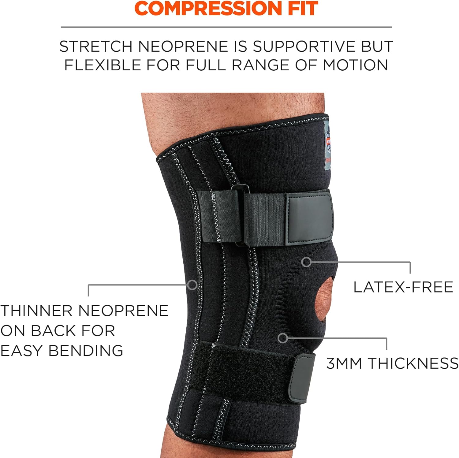 Ergodyne ProFlex Neoprene Compression Knee Sleeve