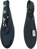 Hero's Pride Duty Belt Key Holder - Durable Ballistic Scabbard with Deluxe Metal Clip and Split Key Ring - Fits 2.25'' Tactical Belts for Law Enforcement Single