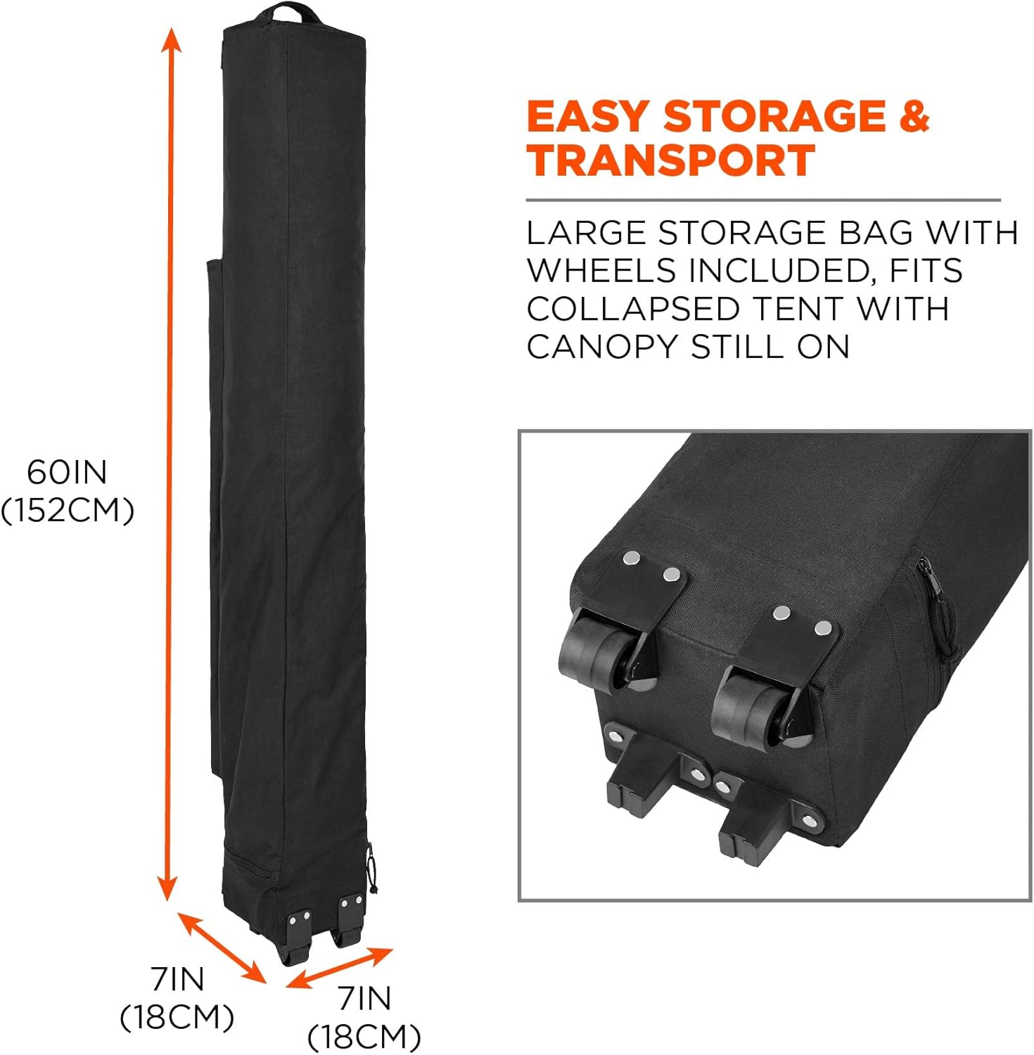 Ergodyne SHAX 6010 Pop-Up Canopy Tent, Lightweight, 10' x 10', Lime