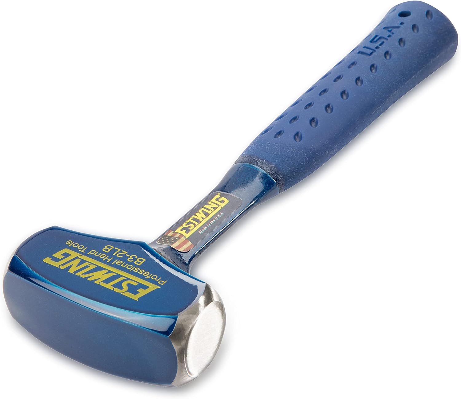 ESTWING Drilling/Crack Hammer - 2-Pound Sledge with Forged Steel Construction & Shock Reduction Grip - B3-2LB 2 lbs Hammer