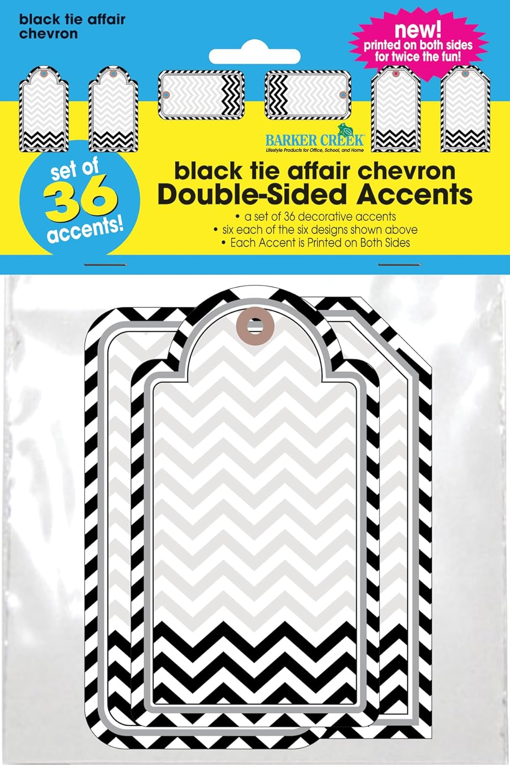 Barker Creek Double-Sided Die-Cut Accents Card Stock Cut-Outs