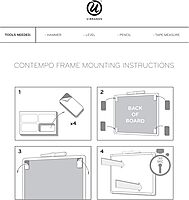 U Brands Magnetic Dry Erase Calendar Board, 14"x11", Modern White Frame, Includes Marker and Magnet