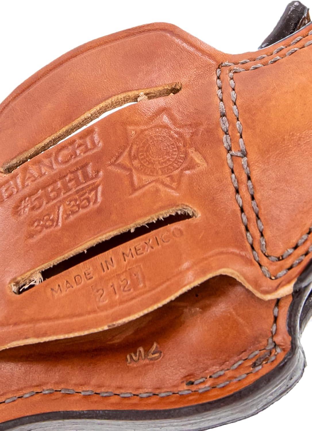 BIANCHI 5BHL Thumbsnap Suede-Lined Leather Belt Holster