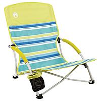 Coleman Utopia Breeze Lightweight Beach Chair with Cup Holder, Comfortable Portable Outdoor Chair with Carry Bag