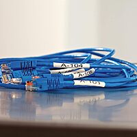 DYMO Rhino Industrial Heat-Shrink Labels, Black on White