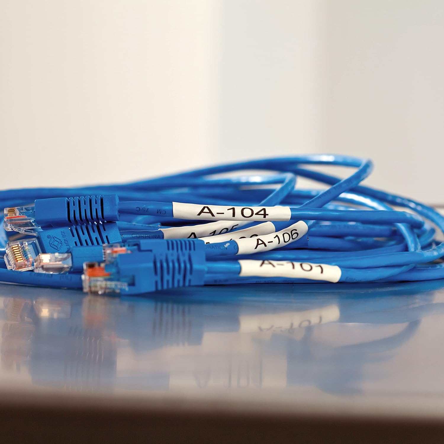 DYMO Rhino Industrial Heat-Shrink Labels, Black on White