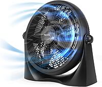 Commercial Cool 16in High-Velocity Floor Fan, 19-3/16inH x 20-9/16inW x 6-7/16inD, Black