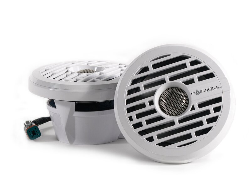 Roswell R1 6.5” Marine Speakers - White - 80W RMS & 160W Peak Power