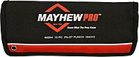 Mayhew Tools 62254 Pilot Punch, 12-Piece Set Kit Bag, Black Oxide Finish Black Oxide Finish 12-Piece Set Kit Bag SAE