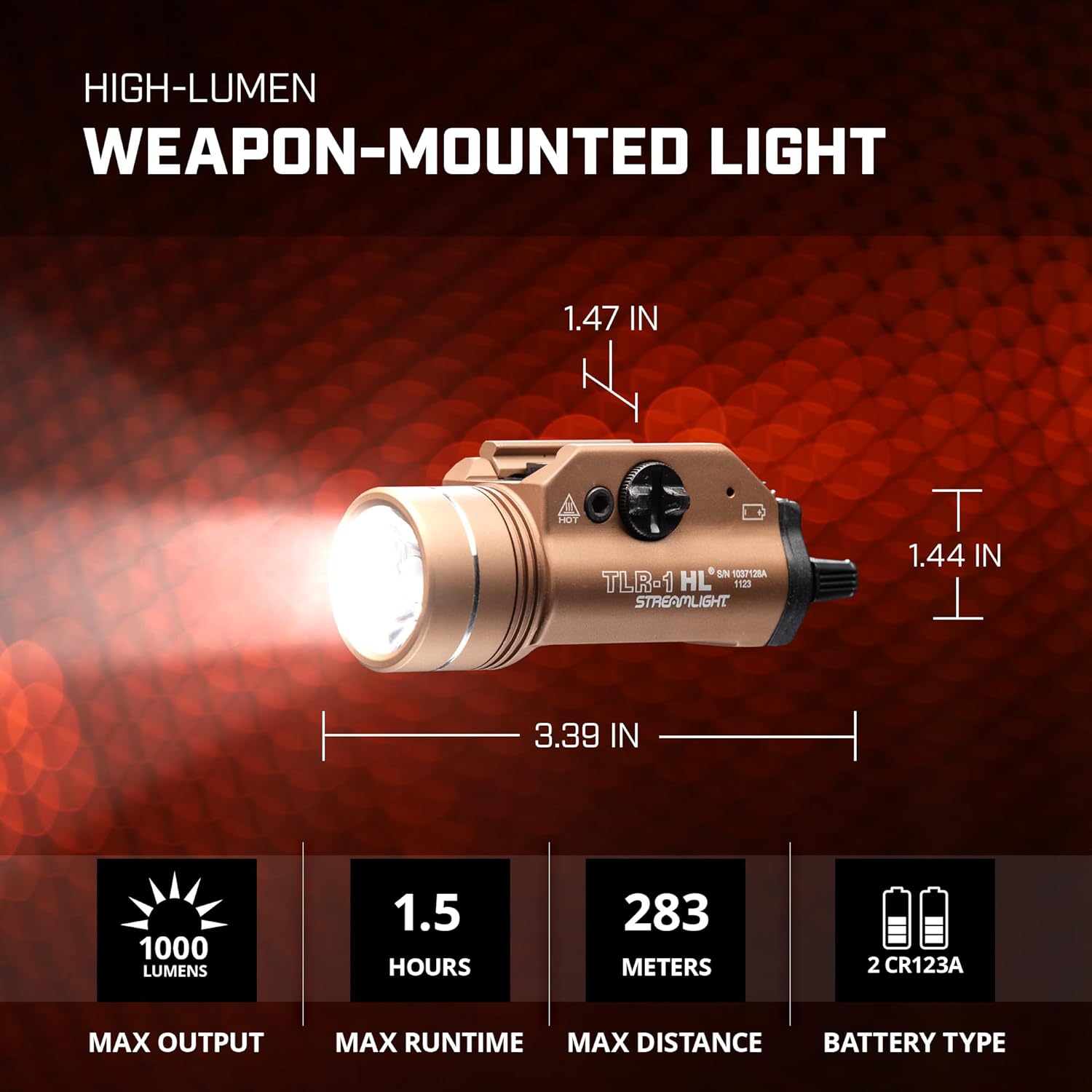 STREAMLIGHT TLR-1 HL Rail-Mounted Tactical Weapon Light