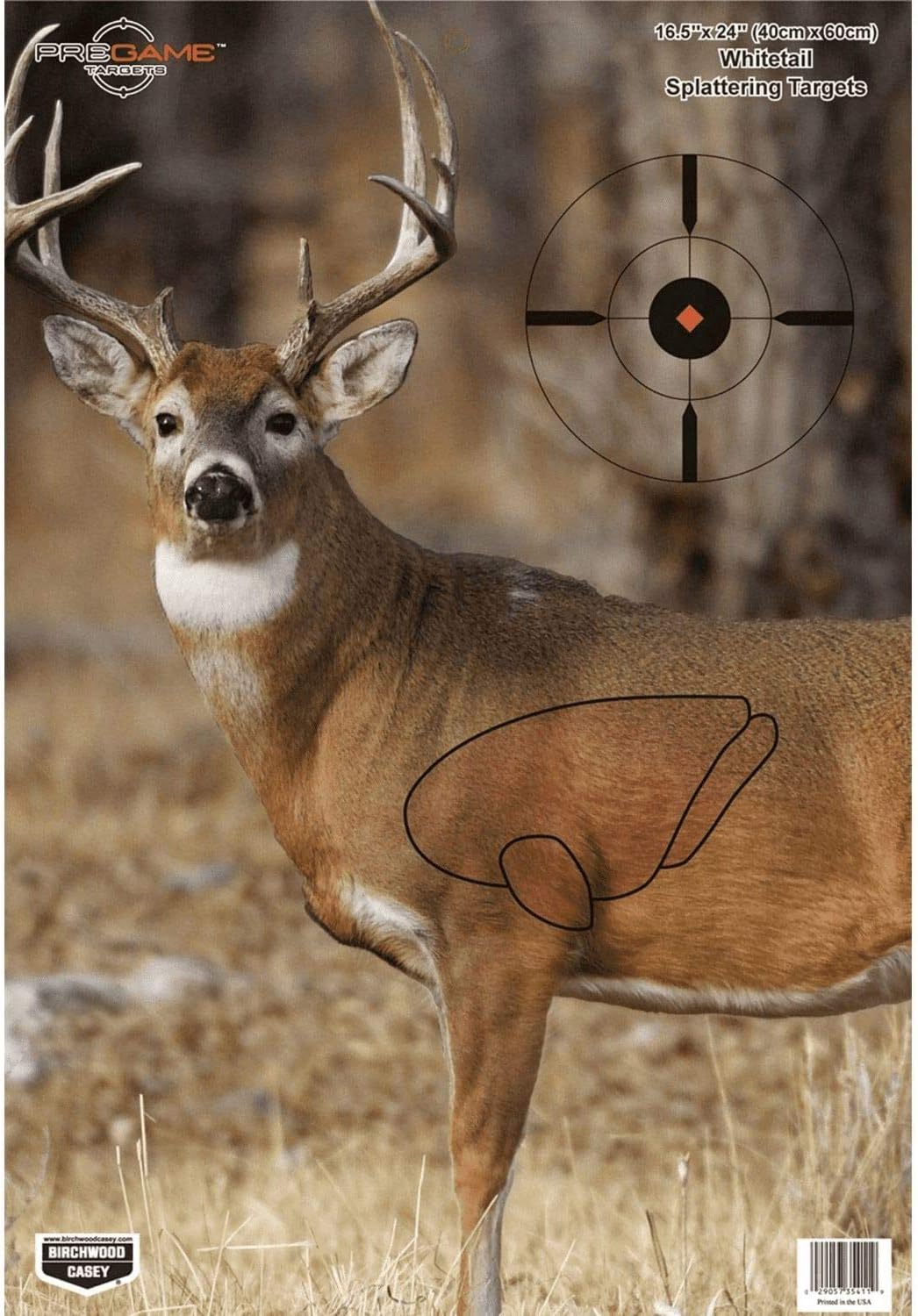 Birchwood Casey Pregame 16.5x24 Whitetail Target 3 Pack