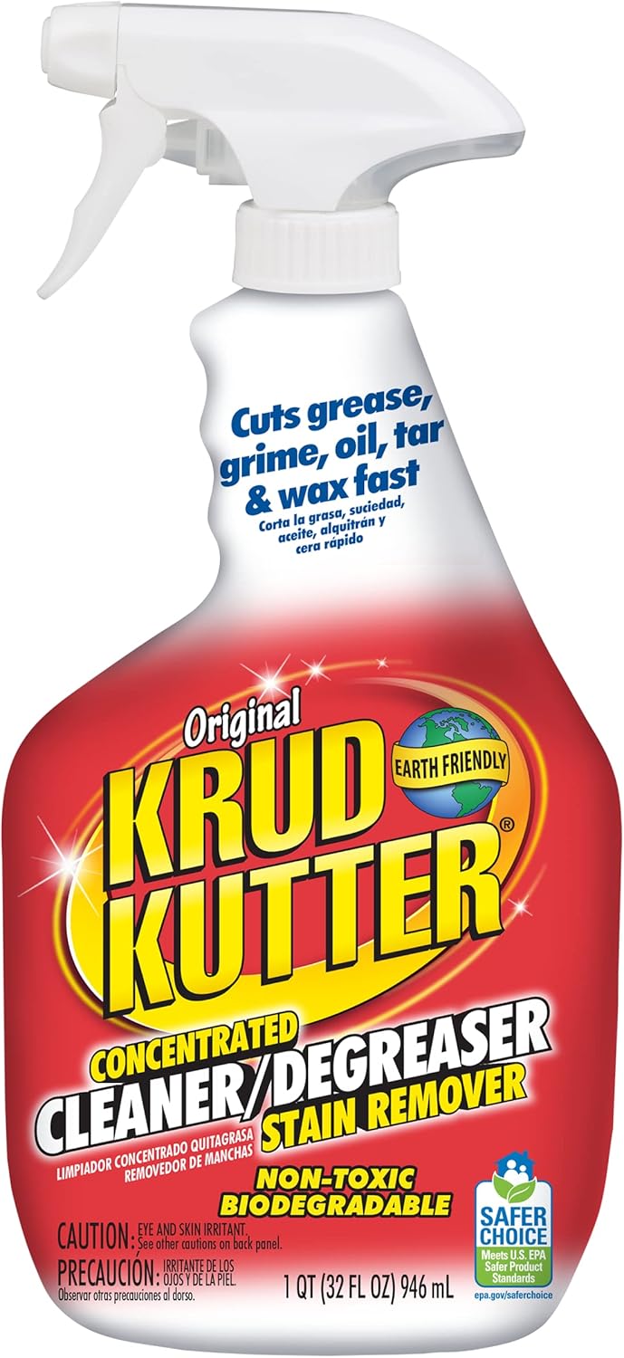 Krud Kutter KK326 Original Concentrated Cleaner/Degreaser Stain Remover Spray, 32 oz 32 Fl Oz (Pack of 1) Spray