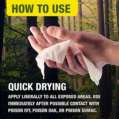 CoreTex Ivy X Post-Contact Poison Ivy Wipes - Pack of 25 Single-Use Treatment Wipes to Assist in Removal of Rashes