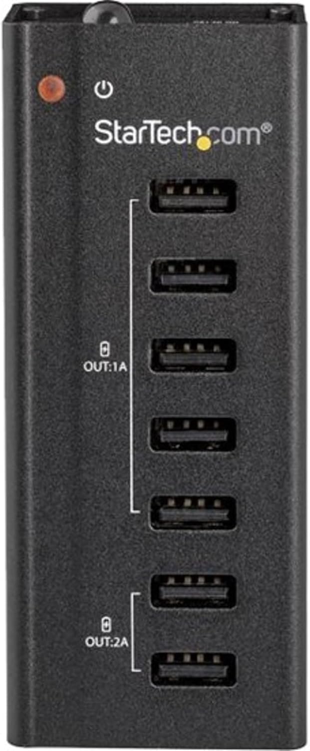 StarTech.com 7 Port USB Charging Station with 5X 1A Ports and 2X 2A Ports