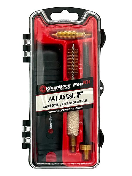 Kleenbore Gun Care PocKit Handgun Cleaning Set (.44/.45 Caliber),Black,POC226