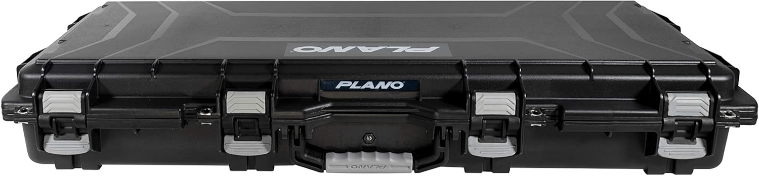 Plano Field Locker Element 44" Bow Case, Black with Gray Accents, Wheeled Archery Case Storage, Airline Approved