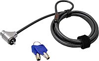 CODi Key Cable Lock, Black (A02001) - Integrated Security Solution for Laptops, Desktops and Monitors