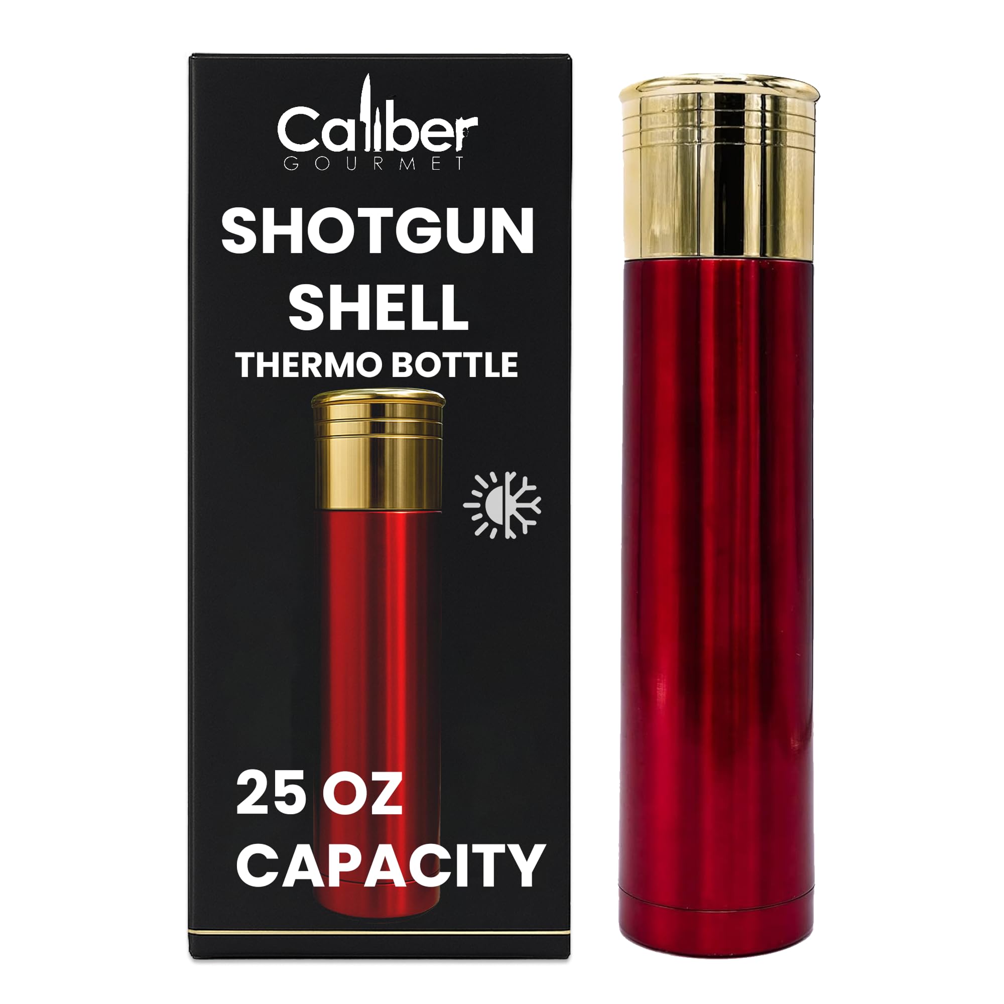 CALIBER GOURMET Bullet Thermos Bottle Vacuum Insulated Stainless Steel