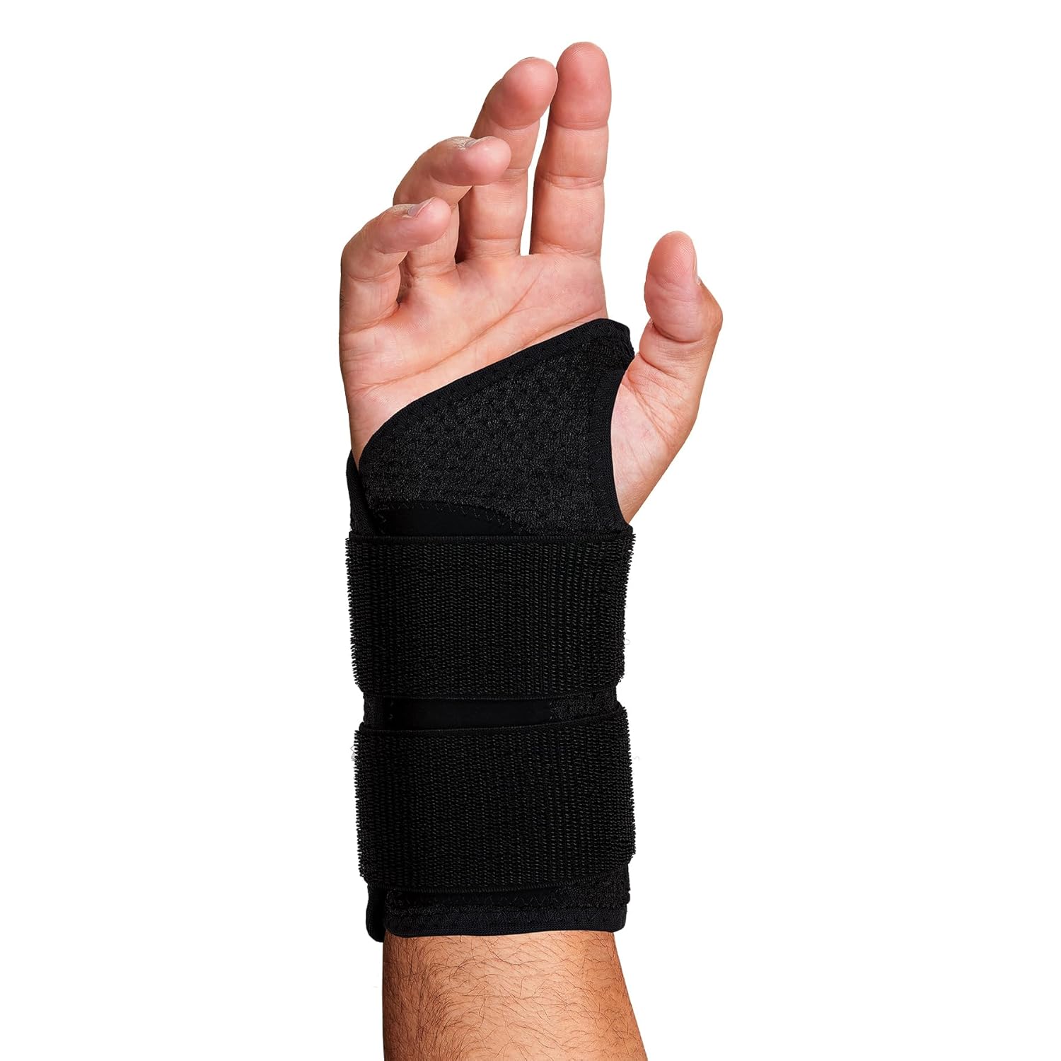 ERGODYNE ProFlex 4015 Wrist Brace Support with Open Center Semi-Rigid Palm Stay