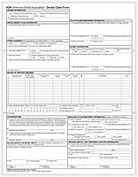 COMPLYRIGHT ADA Dental Claim Forms (2024) - Letter (8-1/2" x 11"), Laser Printed, Carbonless