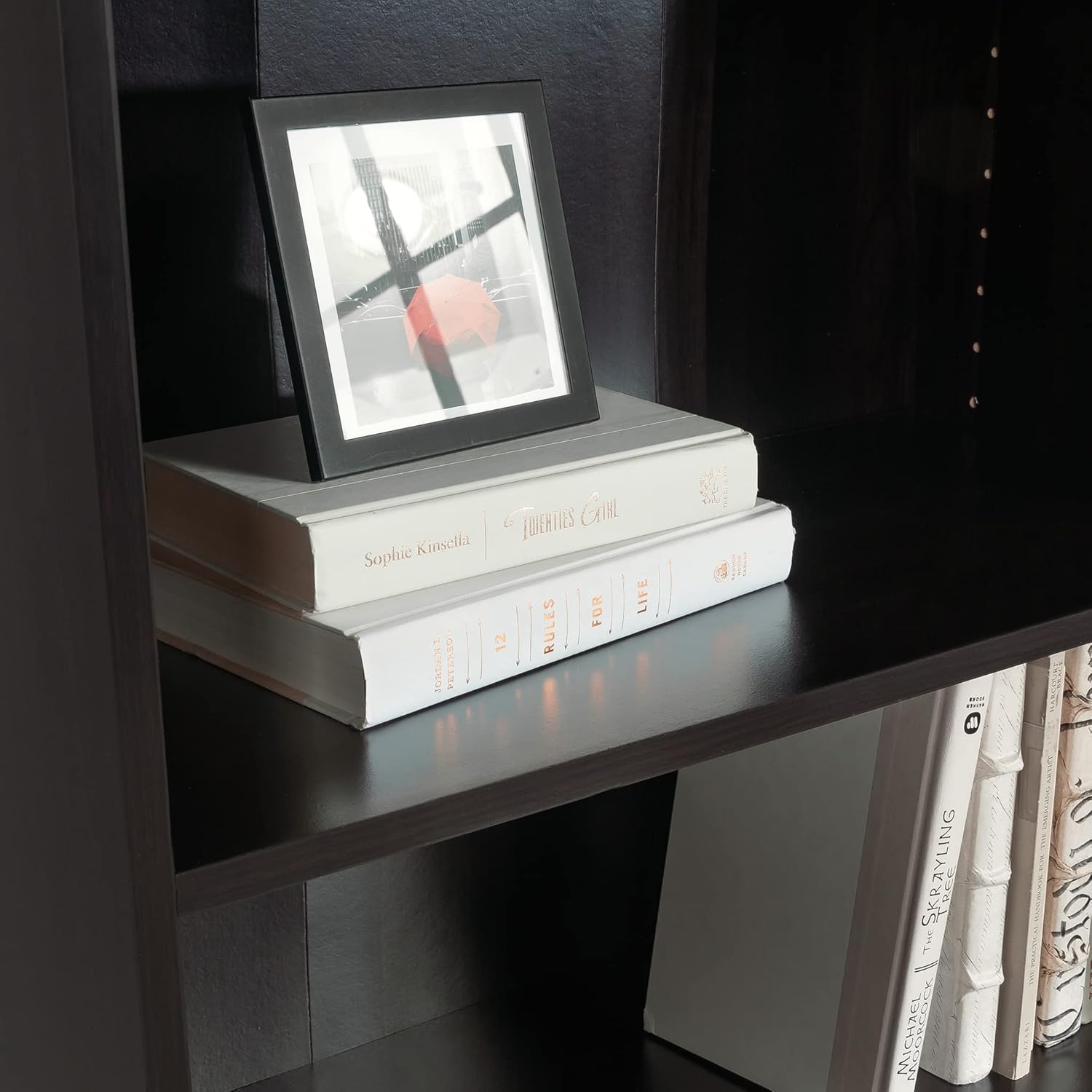 Sauder Beginnings 5-Shelf Bookcase with Adjustable Shelves