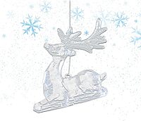 Luhr-Jensen 30' Jet Driver - Clear UV Moon Jelly Sitting Deer